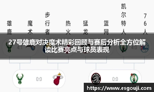 27号雄鹿对决魔术精彩回顾与赛后分析全方位解读比赛亮点与球员表现